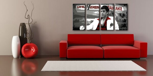 Tablou pictat manual POP Art HAVANA - AL PACINO 4 - piese