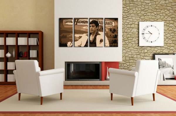 Tablou pictat manual POP Art HAVANA - AL PACINO 4 - piese