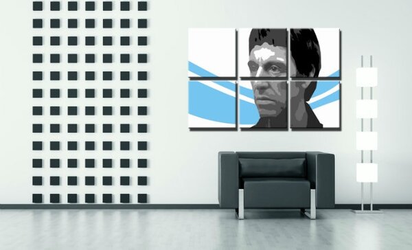 Tablou pictat manual POP Art Scarface - AL PACINO 6 - piese