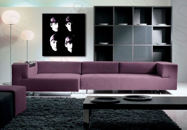 Tablou pictat manual POP Art BEATLES 1 - piese