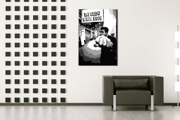 Tablou pictat manual POP Art Muhamad Ali 1 - piese