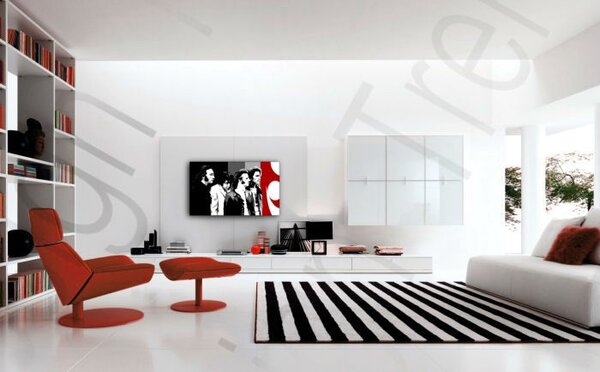 Tablou pictat manual POP Art BEATLES 1 - piese