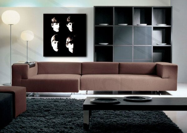 Tablou pictat manual POP Art BEATLES 1 - piese