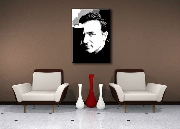 Tablou pictat manual POP Art Bono - U2 1 - piese