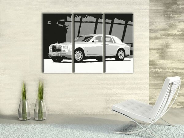 Tablou pictat manual POP Art BENTLEY 3 - piese