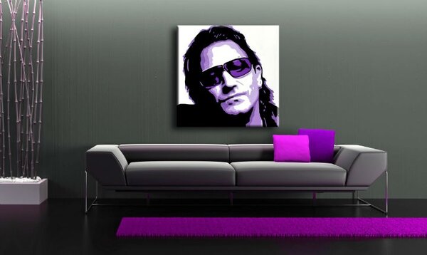 Tablou pictat manual POP Art Bono - U2 1 - piese