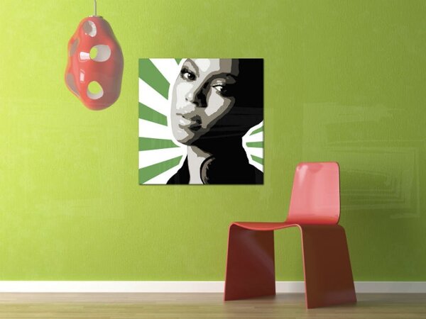 Tablou pictat manual POP Art BEYONCÉ 1 - piese