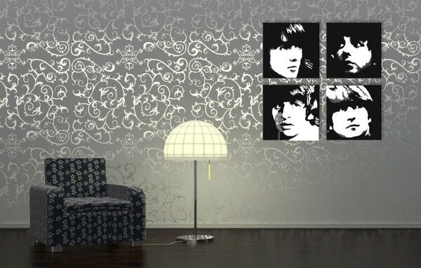 Pictate manual POP Art pictura BEATLES 4 buc beat