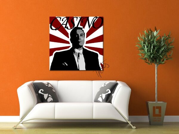 Tablou pictat manual POP Art CASINO 1 - piese