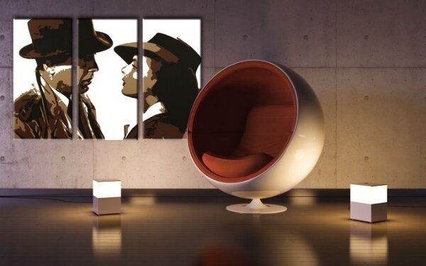 Tablou pictat manual POP Art CASABLANCA 3 - piese
