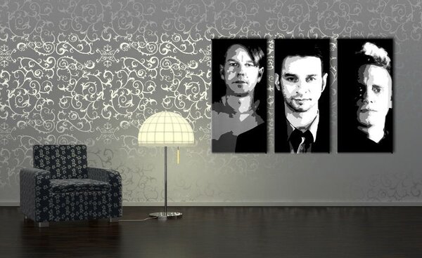 Tablou pictat manual POP Art Depeche Mode 3 - piese