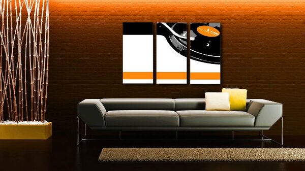 Tablou pictat manual POP Art DJ 3 - piese