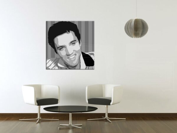 Tablou pictat manual POP ART Elvis Presley 1 - piese
