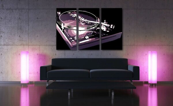 Tablou pictat manual POP Art DJ 3 - piese