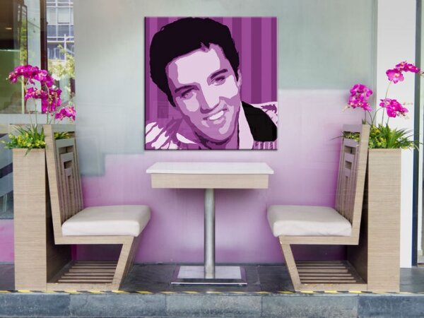 Tablou pictat manual POP ART Elvis Presley 1 - piese