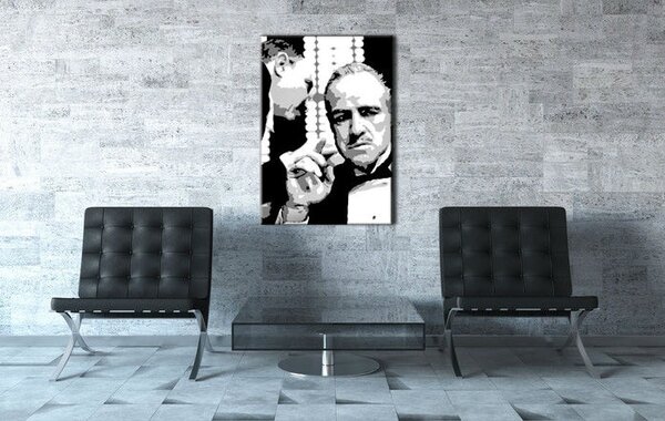 Tablou pictat manual POP Art GODFATHER 1 - piese