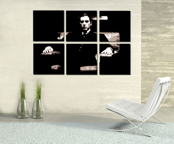 Tablou pictat manual POP Art Godfather 6 - piese