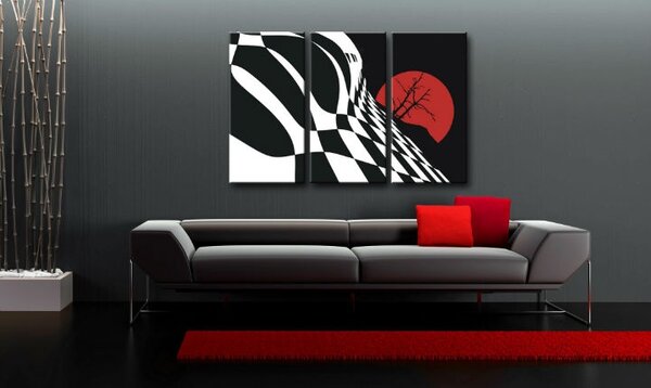 Tablou pictat manual POP Art Abstract Chessboard 3 - piese