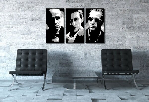 Tablou pictat manual POP Art GODFATHER 3 - piese