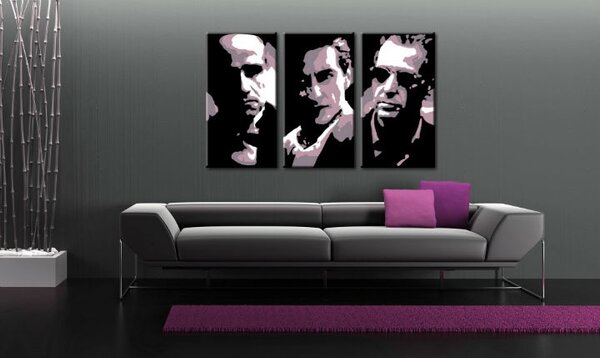 Tablou pictat manual POP Art GODFATHER 3 - piese