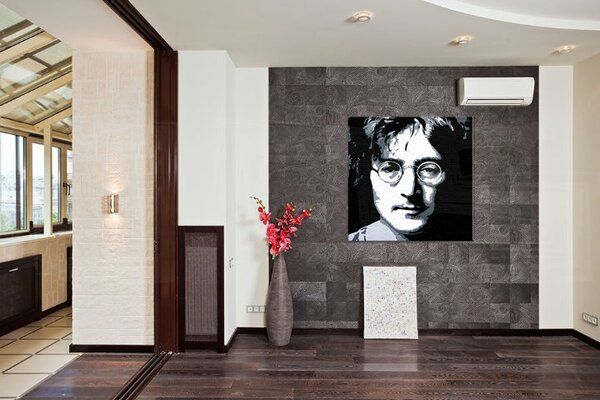 Tablou pictat manual POP Art John Lennon 1 - piese