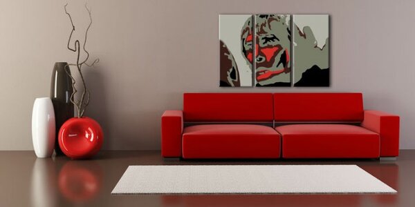 Tablou pictat manual POP Art Ian Brown 3 - piese