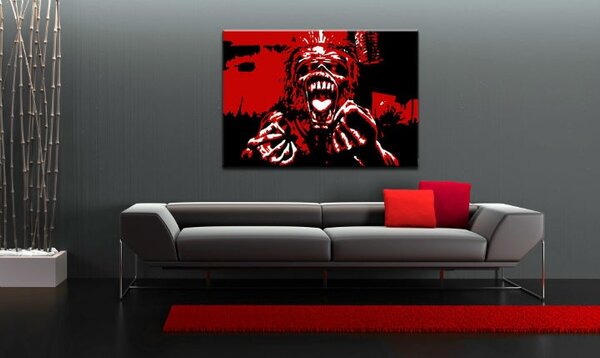 Tablou pictat manual POP Art Iron Maiden 1 - piese