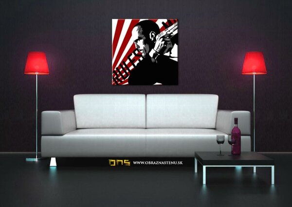 Tablou pictat manual POP Art THE TRANSPORTER - KURIÉR 1 - piese