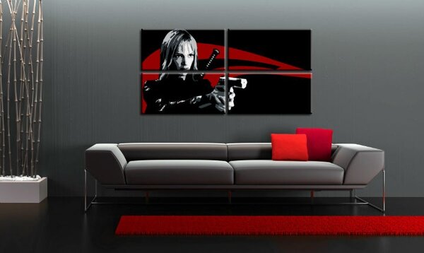 Tablou pictat manual POP Art Kill Bill 4 - piese