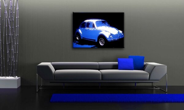 Tablou pictat manual POP Art Volkswagen Beetle 1 - piese