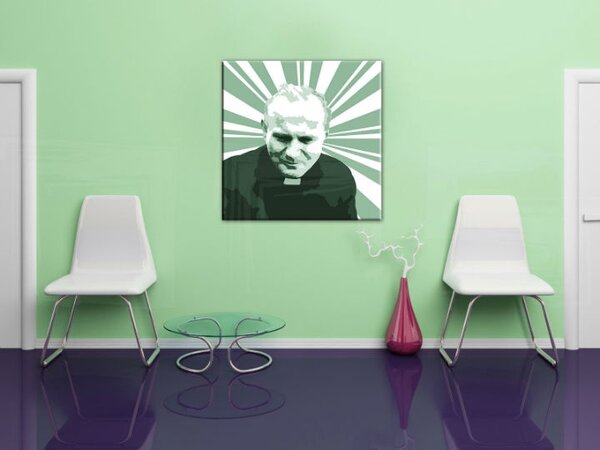 Tablou pictat manual POP Art JÁN PAVOL II. 1 - piese