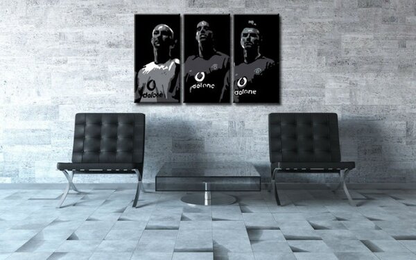 Tablou pictat manual POP Art Manchester United 3 - piese