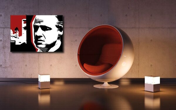 Tablou pictat manual POP Art Marlon Brando 1 - piese