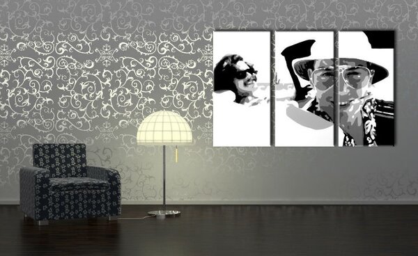 Tablou pictat manual POP Art Fear and Loathing in Las Vegas 3 - piese