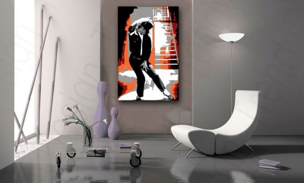 Tablou pictat manual POP Art Michael Jackson 1 - piese
