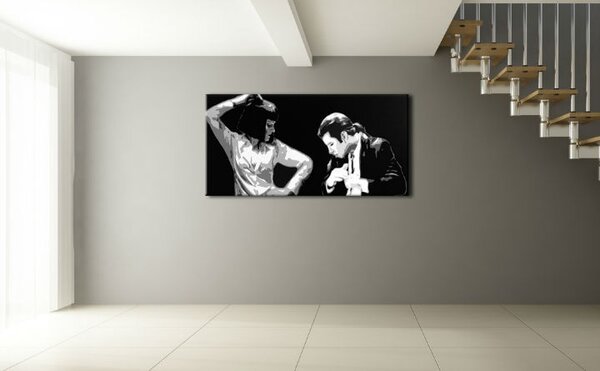 Tablou pictat manual POP Art Pulp Fiction 1 - piese