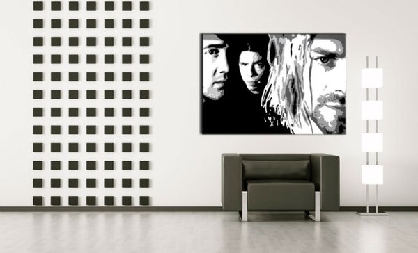 Tablou pictat manual POP Art Nirvana 1 - piese