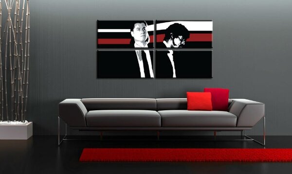 Tablou pictat manual POP Art Pulp Fiction 4 - piese