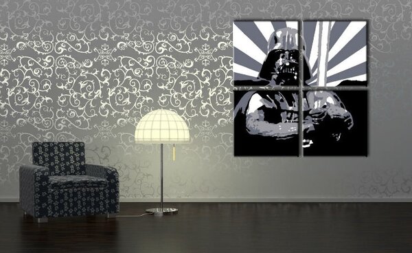 Tablou pictat manual POP Art STAR WARS 4 - piese