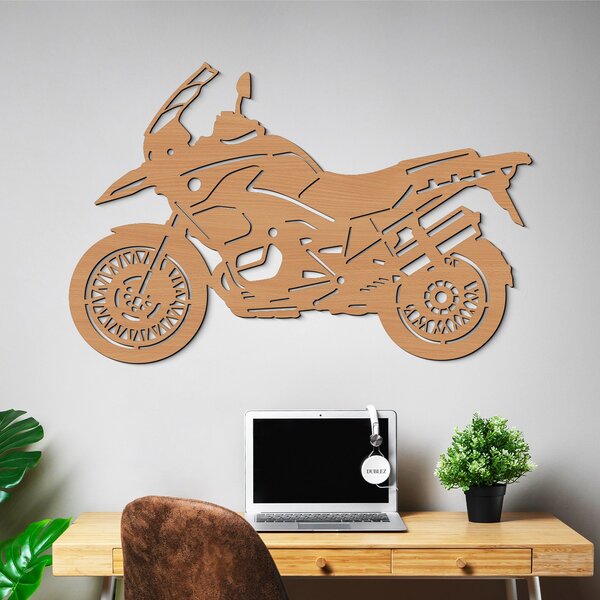 DUBLEZ | Tablou din lemn cu motocicletă - BMW R1200 GS | Tablou de perete