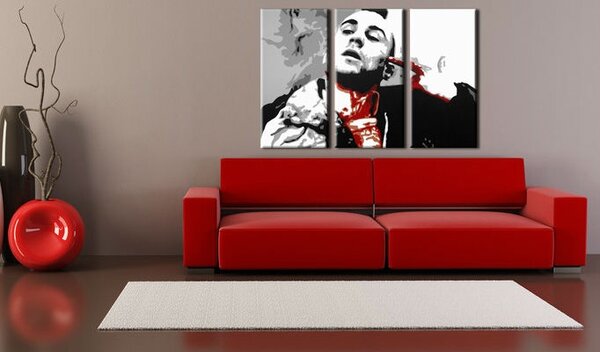 Tablou pictat manual POP Art Taxi Driver 3 - piese