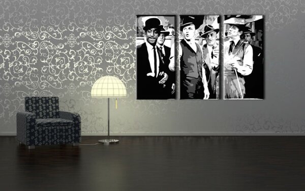 Tablou pictat manual POP Art Rat Pack 3 - piese