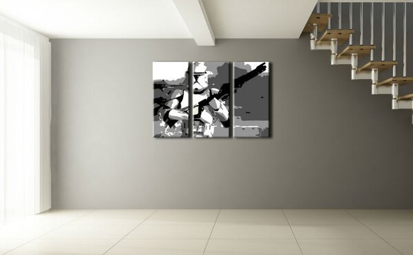 Tablou pictat manual POP Art Star Wars 3 - piese