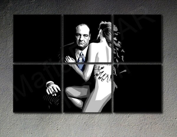 Tablou pictat manual POP Art SOPRANOS 6 - piese