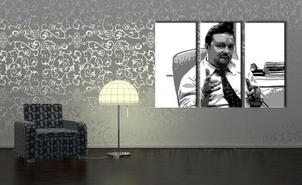 Tablou pictat manual POP Art The Office 3 - piese