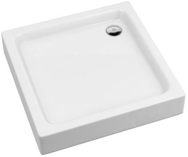 Schedpol Grando Plus cădiță de duș pătrată 80x80 cm alb 3.0124