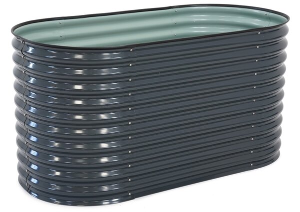 Patul de plante metalic ridicat 1,6 x 0,8 m Mandal Store Boss antracit