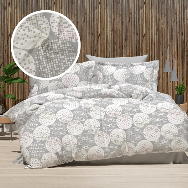 LENJERIE DE PAT CREPONATA 100% BUMBAC (CREP57) CU HUSA