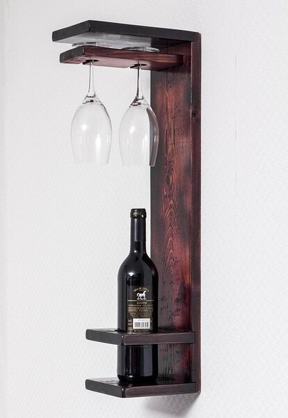 Suport sticla si pahare de vin, Rimbaud, 11.4 x 55 x 15 cm, Mahon