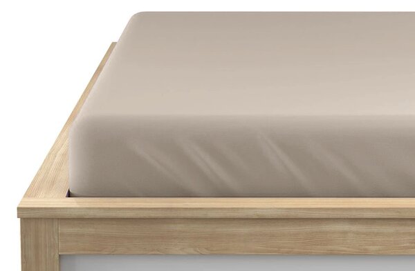 Cearsaf jersey cappuccino 90 x 200 cm